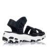 Sandalias Planas Skechers 31514 Mujer Negro
