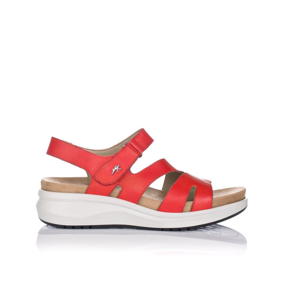 Sandalias Planas Fluchos F1478 Mujer Rojo